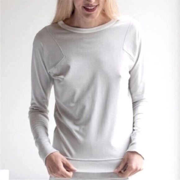 lunya Tops - Lunya Organic Pima Cotton Long Sleeve Crew XL